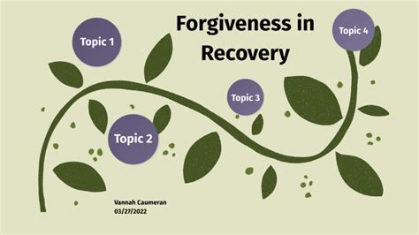 Forgiveness In Recovery By Vannah Caumeran
