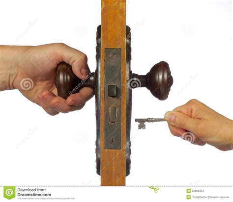 Locking your keys in your car is never fun—especially when you're running late. Old Antique Door Being Open With Skeleton Key. Stock Photo ...