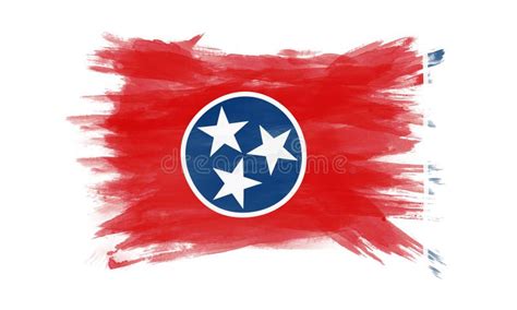 Tennessee State Flag Brush Stroke Stock Photo Image Of Texture