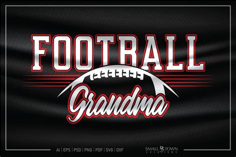 Football, Proud Football Grandma, Football Grandma SVG (928232) | Cut