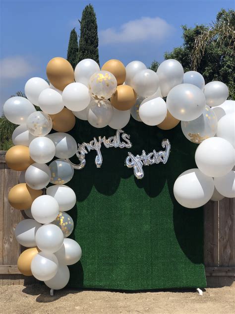Graduation Balloon Garland Backdrop Outdoor Graduation Parties