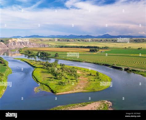 Missouri River Above Fort Benton Montana Stock Photo Alamy