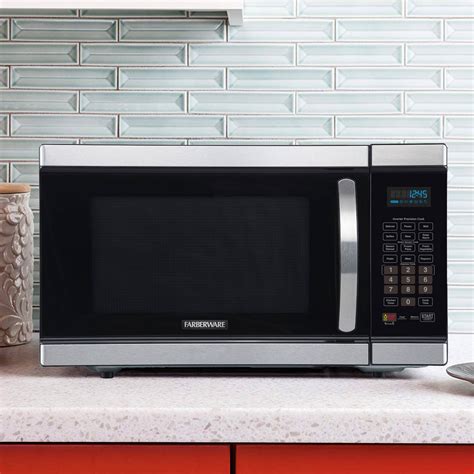 Farberware Gourmet 11 Cu Ft 1100 Watt Stainless Steel Microwave Oven
