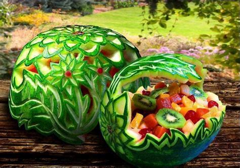 This Is Amazing Watermelon Carving Watermelon Fruit Bowls Vegetable Carving Watermelon Basket