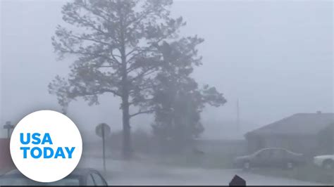 Hurricane Zeta Unleashes Fury On Louisiana Coast Usa Today Youtube
