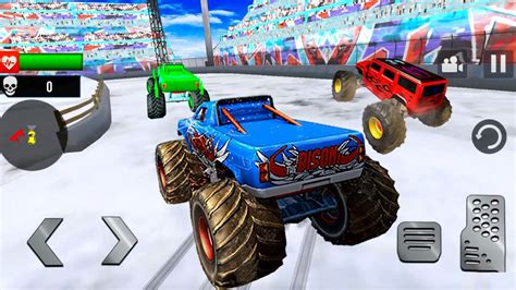 Juegos De Carros Snow Monster Truck Stunts Carreras De Autos 4x4 En