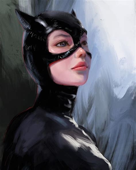 Catwoman Sketch Im Still Experiencing How To Make Painting In