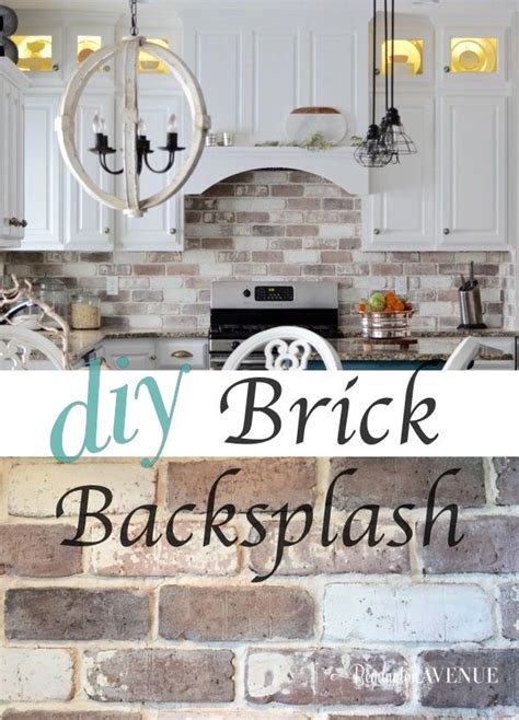 So long as the material sent to you is the real stuff and is in date, you are. Do-It-Yourself Brick Veneer Backsplash | Faux brick, White ...