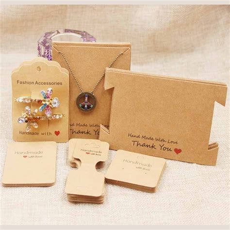 Zerong Jewelry 200pcs Diy Handmade Jewelry Package Cardsnecklace