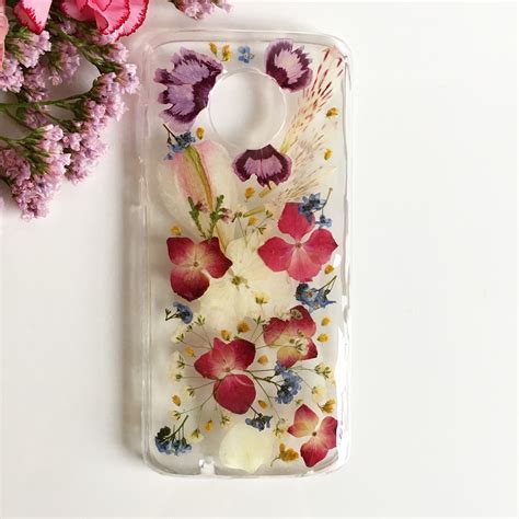 Floral Tango Phone Case Pressed Flower Phone Case Iphone Etsy