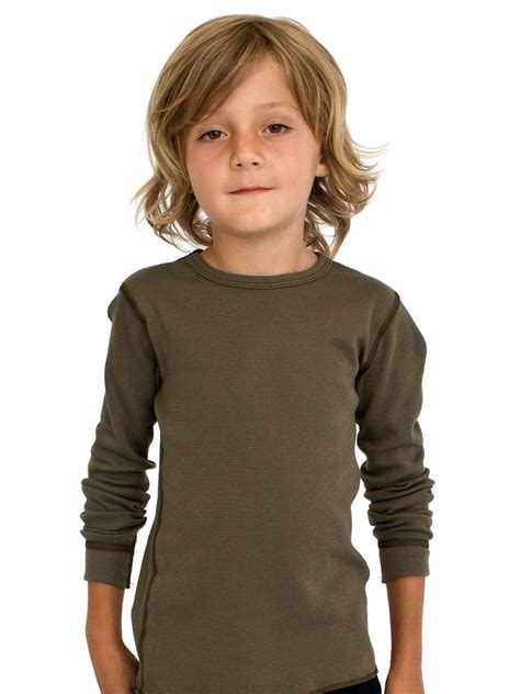 Your kid will love the cute look that he will eventually get. Kids Baby Thermal Long Sleeve T-Shirt | American Apparel ...