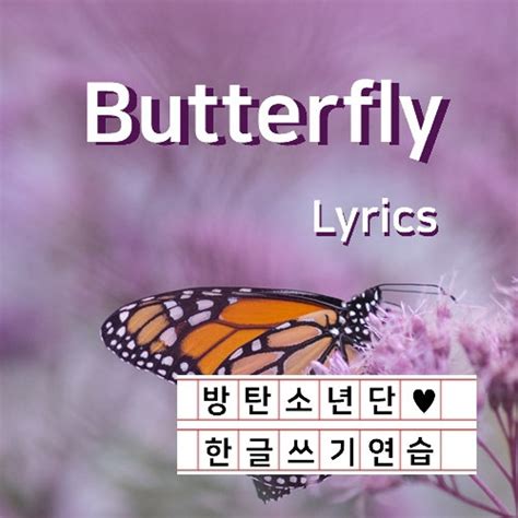 Practice Hangul With Bts Butterfly Lyrics Etsy