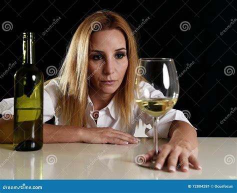 Thoughtful Alcoholic Adult Man Stock Photography