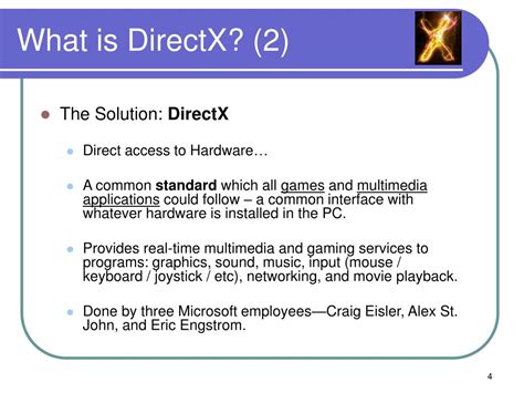 Ppt A Presentation On Directx Powerpoint Presentation Free Download