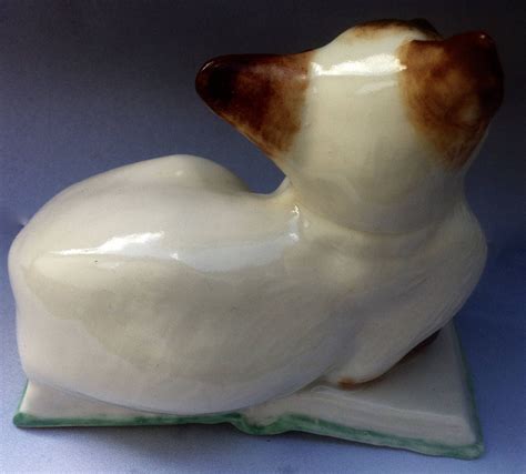 Siamese Cat Figurine Siamese Cat Sculpture On A Book In Porcelain