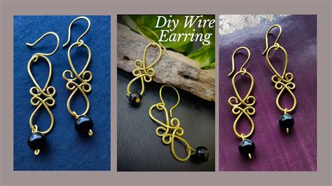 How To Make Wire Wrapped Earrings I Diy Wire Wrapping Earrings Hd P