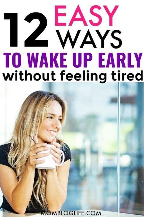 12 Tips To Wake Up Earlier Without Feeling Tired How To Wake Up Early