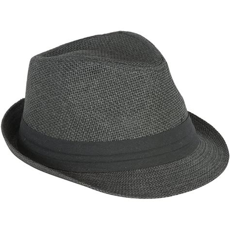 Hatter The Co Tweed Classic Cuban Style Fedora Fashion Cap Hat Black