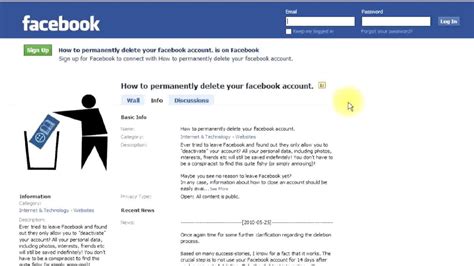 If you've made the choice to delete facebook, here's how to do it here's facebook's official language on deletion: How To Permanently Delete Facebook Account - YouTube