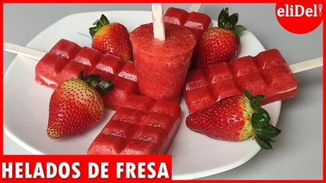 C Mo Hacer Helados De Fresa Rellenos De Leche Condensada Ideales Para