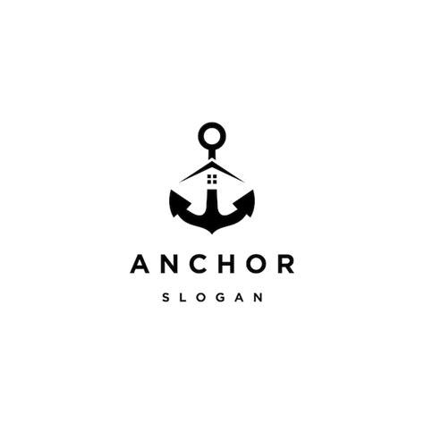 Premium Vector Anchor House Logo Icon Design Template