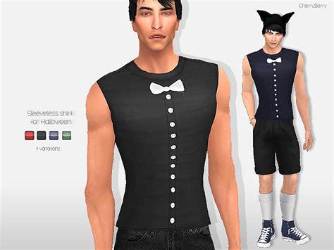 The Sims Resource Sleeveless Shirt For Men