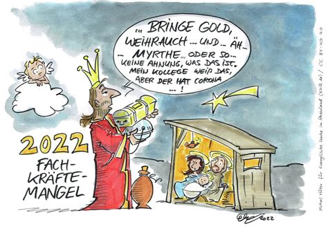 Karikaturen Blicken Augenzwinkernd Auf Weihnachten In Krisenzeiten