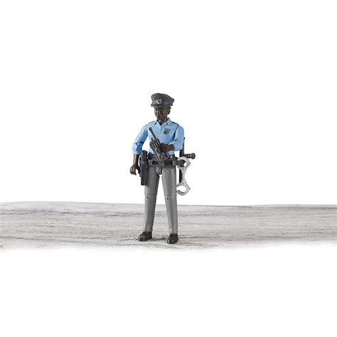 Bruder Policewoman Action Figure With Dark Skin And Accessories 60431