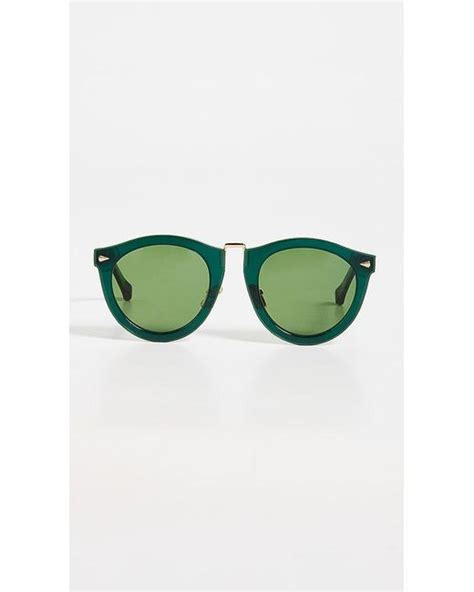 Karen Walker Harvest 22 Sunglasses In Green Lyst