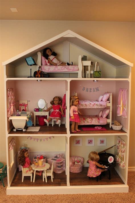 Doll House Plans For American Girl Or 18 Inch Dolls 5 Room Not Actual