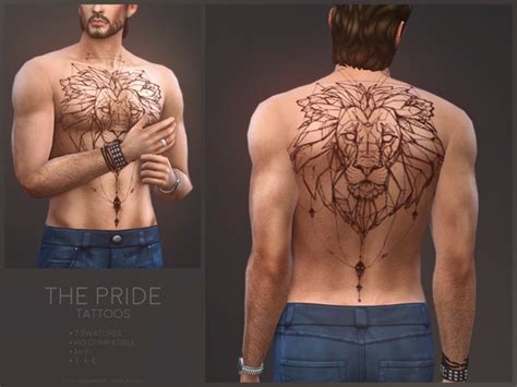 Sugar Owls The Pride Tattoos Sims 4 Tattoos Pride Tattoo Sims 4
