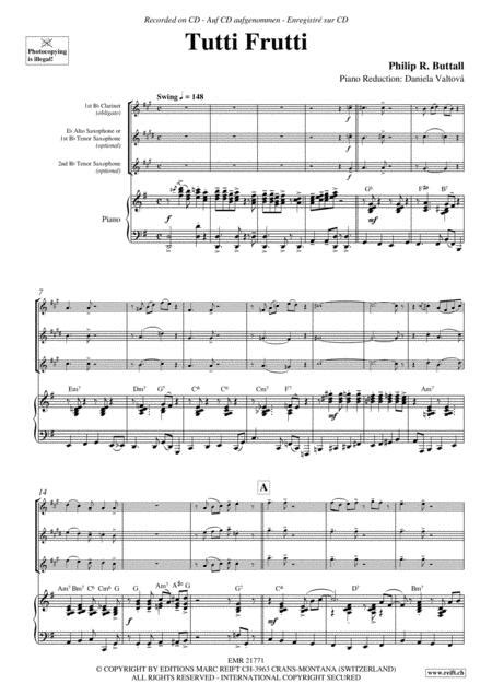 Tutti Frutti By Philip R Buttall Score And Parts Sheet Music For