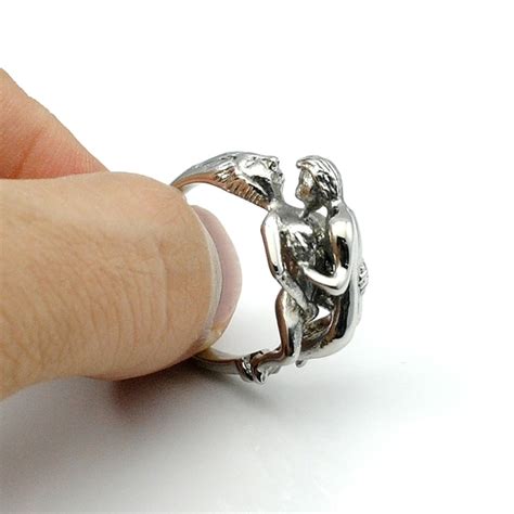 Sex Rings 2017 New Making Love Affectionate Finger Rings For Lovers Husband Wife Stanless Steel