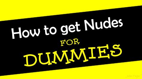 How To Get A Girl To Send Nudes YouTube