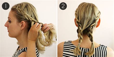 One practical advantage of the hairstyle is to prevent the short hair from the head top from reaching the nape, and also to balance off the weight and tension across the entire scalp area. Hairstyle How-To: Easy Braids for Short Hair | more.com