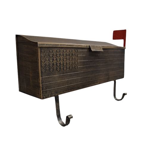 oakland living wall mount bronze metal standard mailbox in the mailboxes department at