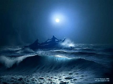 Морские волны ночью 26 фото