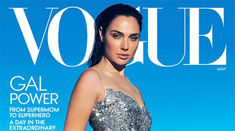 Gal Gadots Sequin Dress On ‘vogue Cover May 2020 Pics Hollywood Life