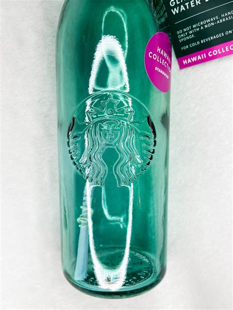Starbucks Recycle Glass Water Bottle 20 Oz Hawaii 2020 Etsy