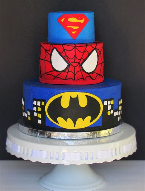 Superhero Cake Superhero Birthday Cake Marvel Cake Superhero Cake