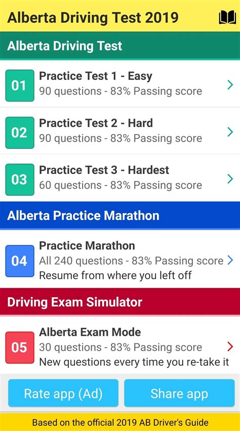 Alberta Driving Test Practice