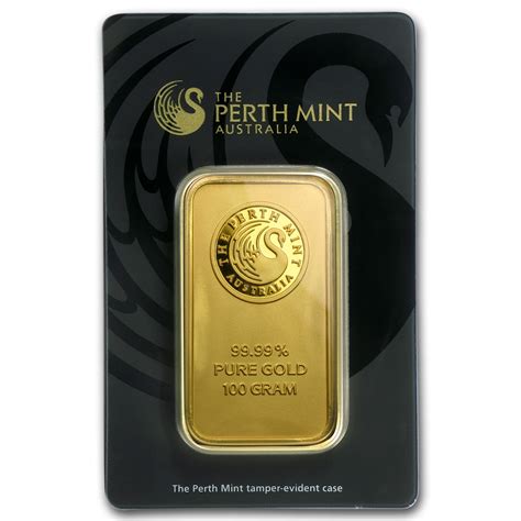 Perth Mint 100 Gram Gold Bar Perth Mint In Assay