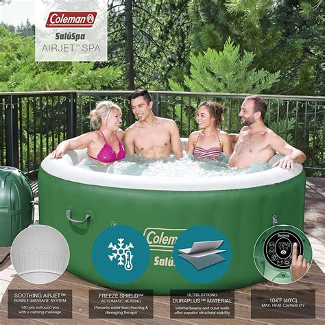 Coleman 6 Person Inflatable Round Hot Tub Ph