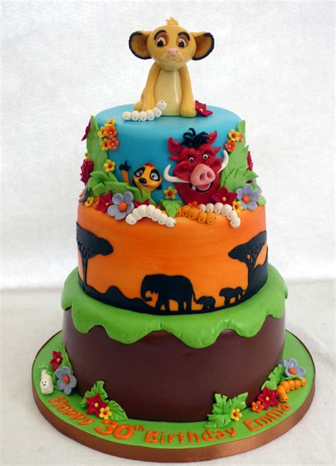 Lion King 3 Tier Birthday Cake Susies Cakes