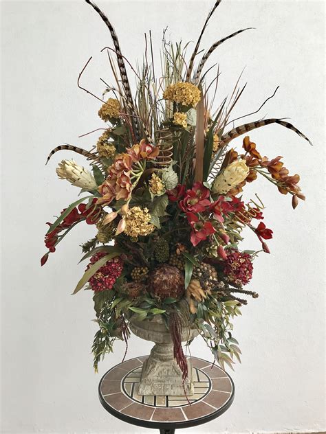 Tall Dried Flower Arrangement Ideas