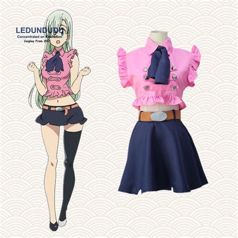 4 In 1 Set The Seven Deadly Sins Cosplay Costumes Elizabeth Liones