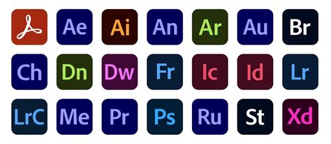 Free Adobe Creative Cloud Apps Icons Set Titanui