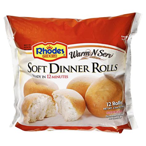 Rhodes Warm N Serv Soft Dinner Rolls 23 Oz 12 Ct Rolls Meijer Grocery Pharmacy Home And More