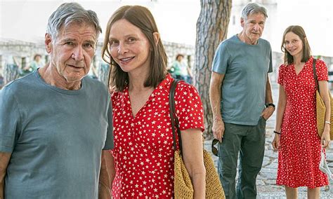 Harrison Ford Enjoys The Sunshine With His Wife Calista Flockhart