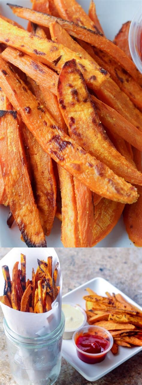 In a small bowl whisk together potato starch, salt, pepper, garlic powder, and paprika. Baked Sweet Potato Fries - The Best Blog Recipes